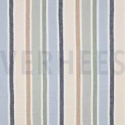 DOUBLE GAUZE YARN DYED STRIPES GREEN / BLUE (thumbnail)