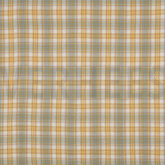 DOUBLE GAZE DE COTON CARREAUX TEINT FIL MULTICOLORE #7