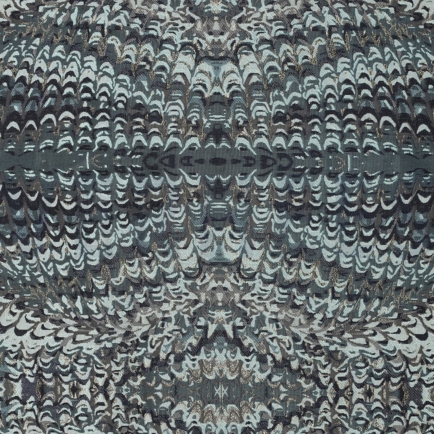 JACQUARD ABSTRACT LUREX PINE GREEN (hover)