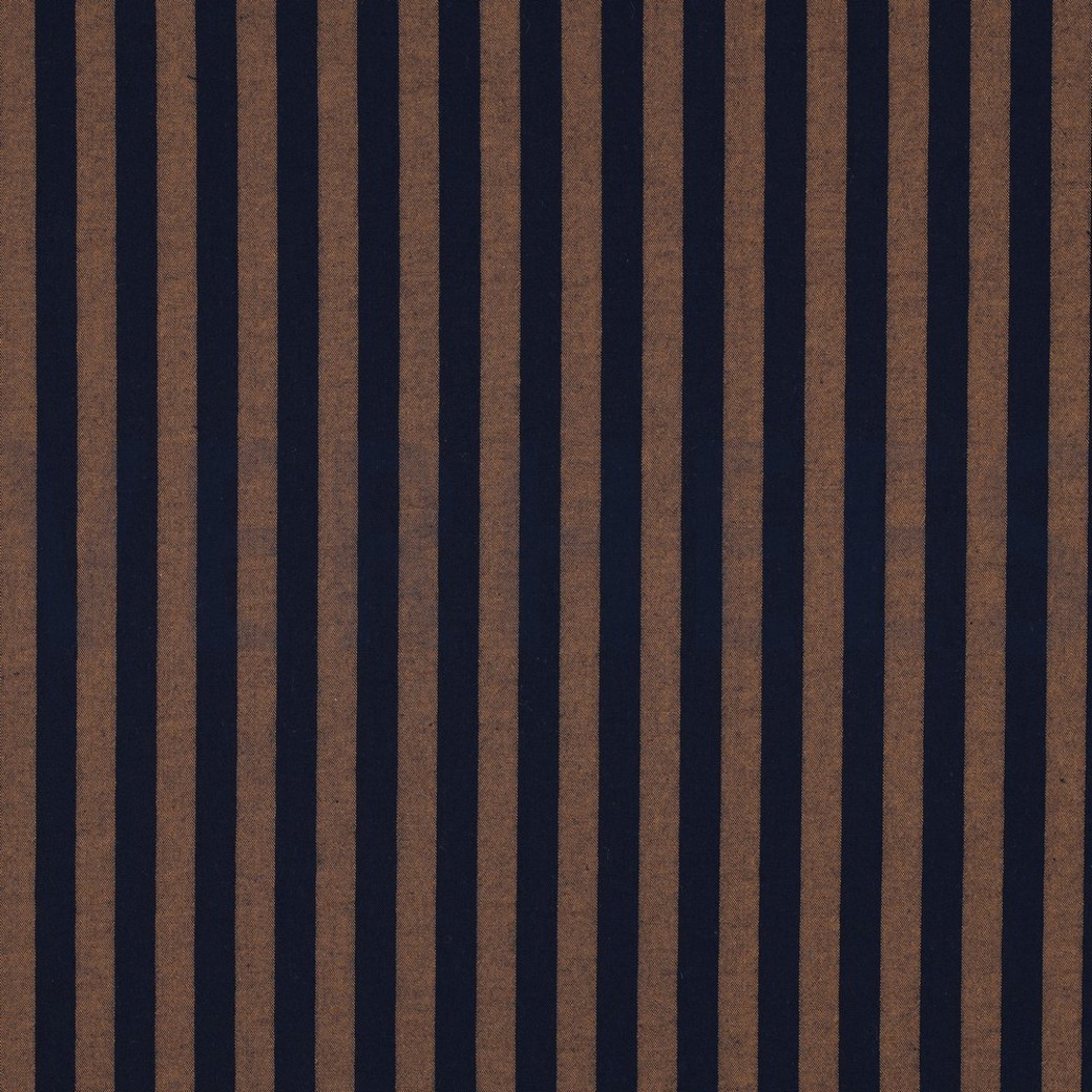 COTTON YARN DYED STRIPES NAVY
