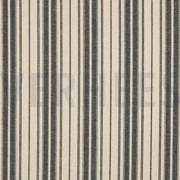 LINEN VISCOSE STRIPES NATURAL / BLACK (thumbnail)