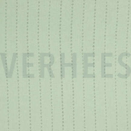 FEINSTRICKJERSEY AJOUR SANFTGRÜN (hover)