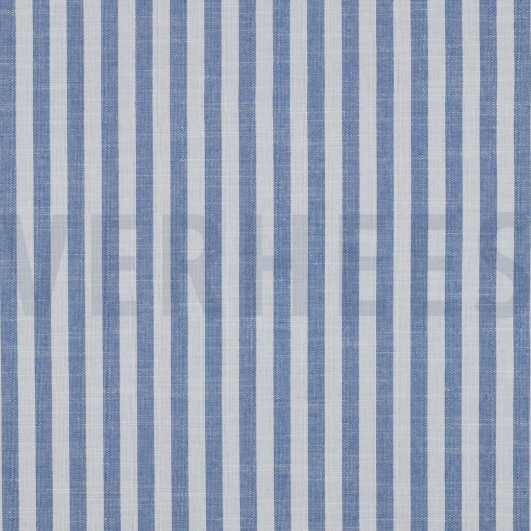 COTTON YARN DYED STRIPES BLUE