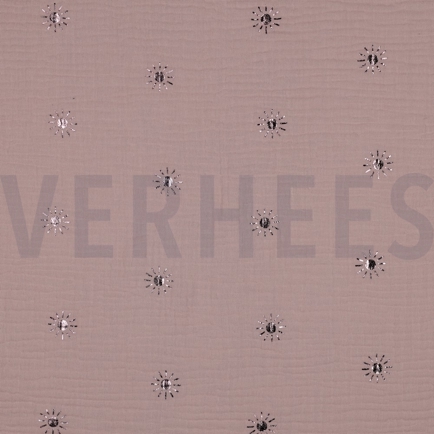 DOUBLE GAUZE FOLIE ZONNIG ZACHTROZE/OUDROZE (hover)