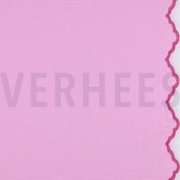 DOUBLE GAUZE 2-SIDE SCALLOP LIGHT PINK (thumbnail)