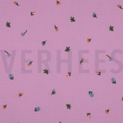 DOUBLE GAUZE EMBROIDERY FLOWERS LIGHT PINK (thumbnail)