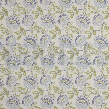 LINEN VISCOSE DIGITAL FLOWERS ECRU (hover)