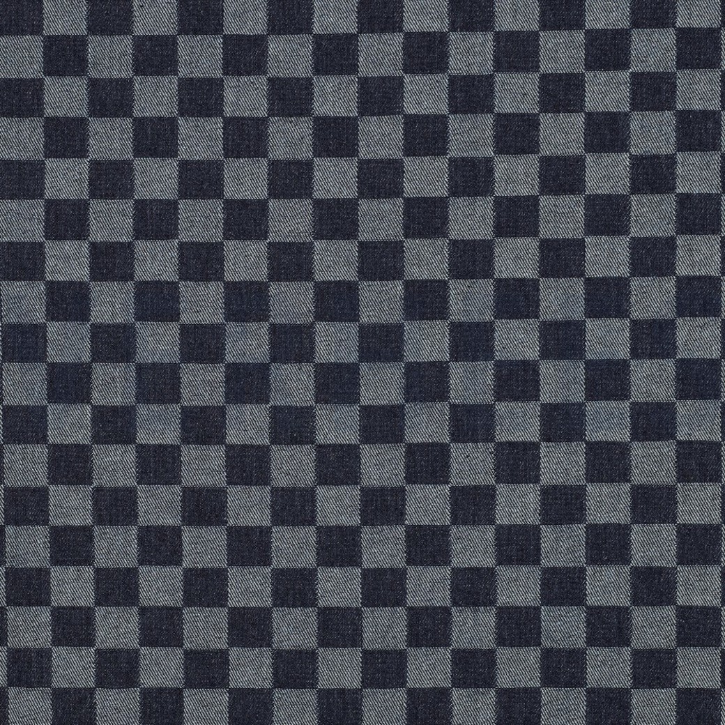 DENIM JACQUARD CHECKS JEANS