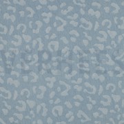 DENIM JACQUARD ANIMAL SKIN LIGHT BLUE (thumbnail)