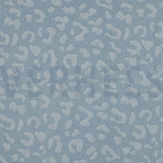 DENIM JACQUARD TIERHAUT HELLBLAU #7