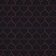 STEPPED EMBROIDERY NEON HEARTS NAVY/PINK NEON (thumbnail)