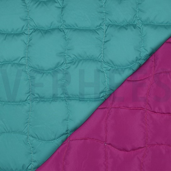 STEPPED GRAPHIC SQUARE CYAN/ CERISE #7