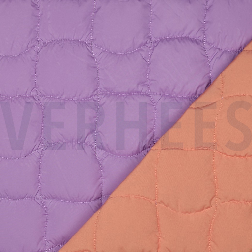 STEPPED GRAPHIC SQUARE LILAC / APPRICOT