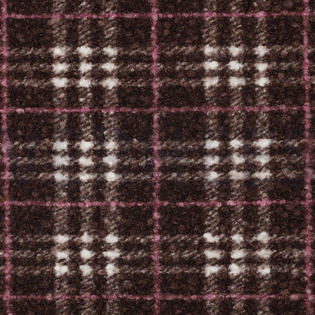 BOUCLE CHECKS BROWN