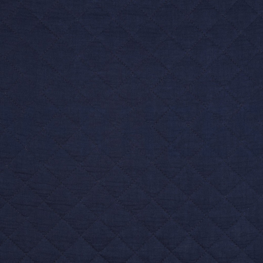 DOUBLE GAUZE QUILT NAVY