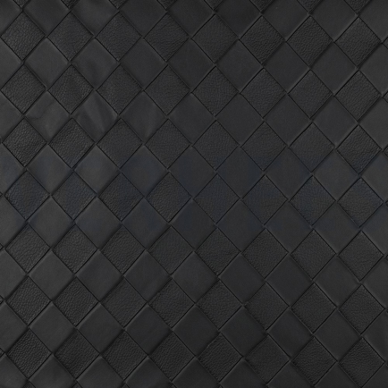 FAUX LEATHER WOVEN BLACK (hover)