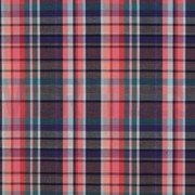 COTTON YARN DYED CHECKS DARK CORAL (thumbnail)