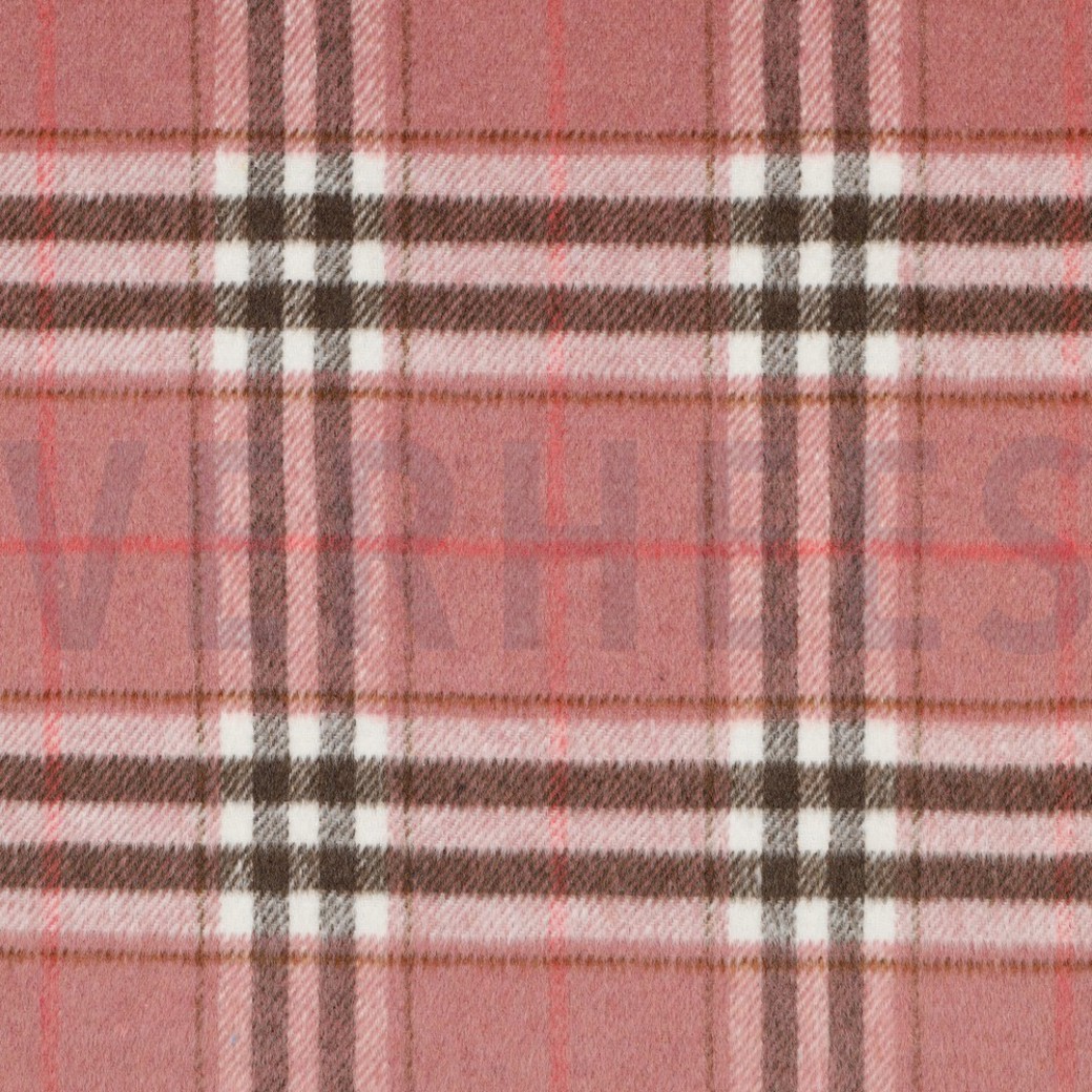 BRUSHED YARN DYED CHECKS BLUSH
