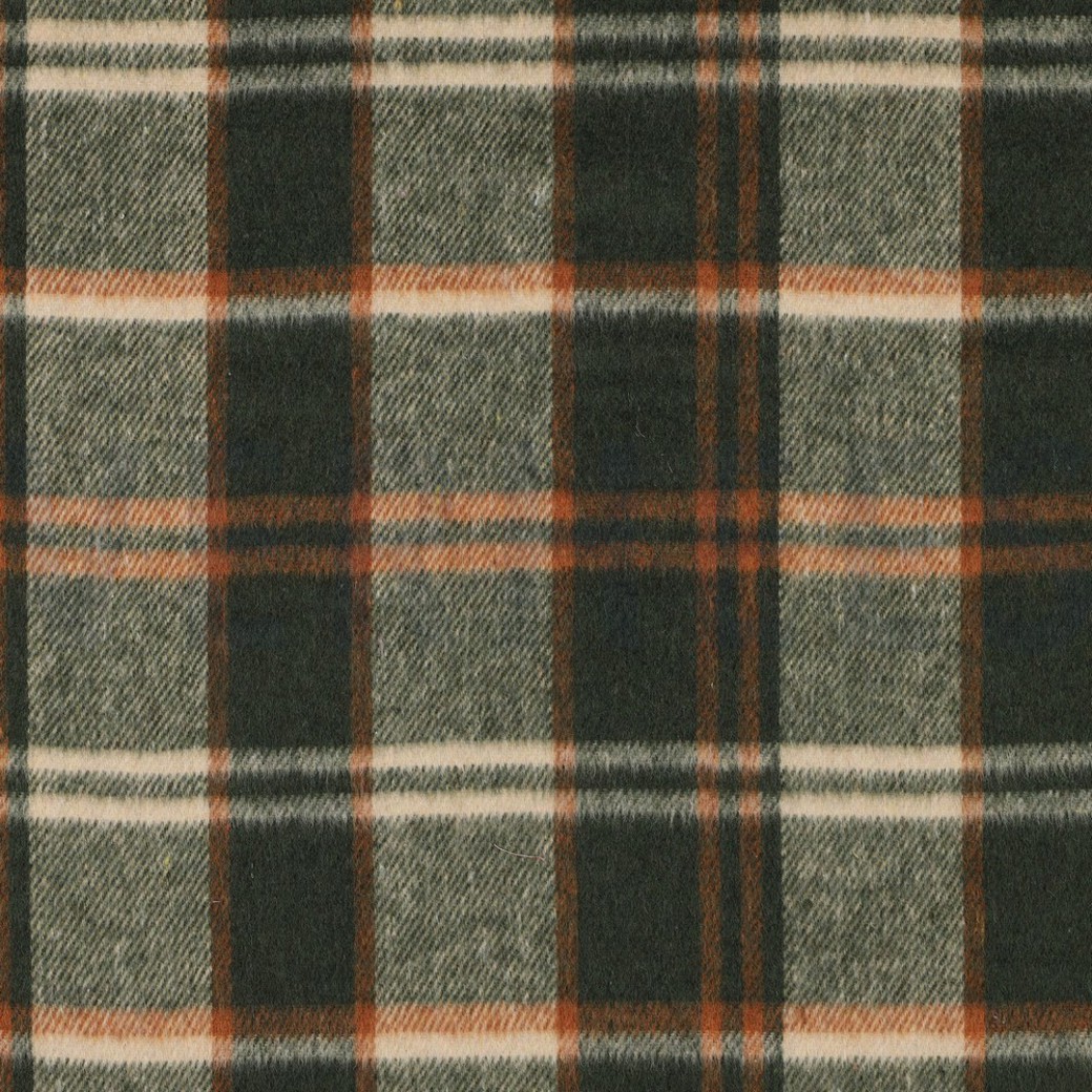 BRUSHED YARN DYED CHECKS GREEN