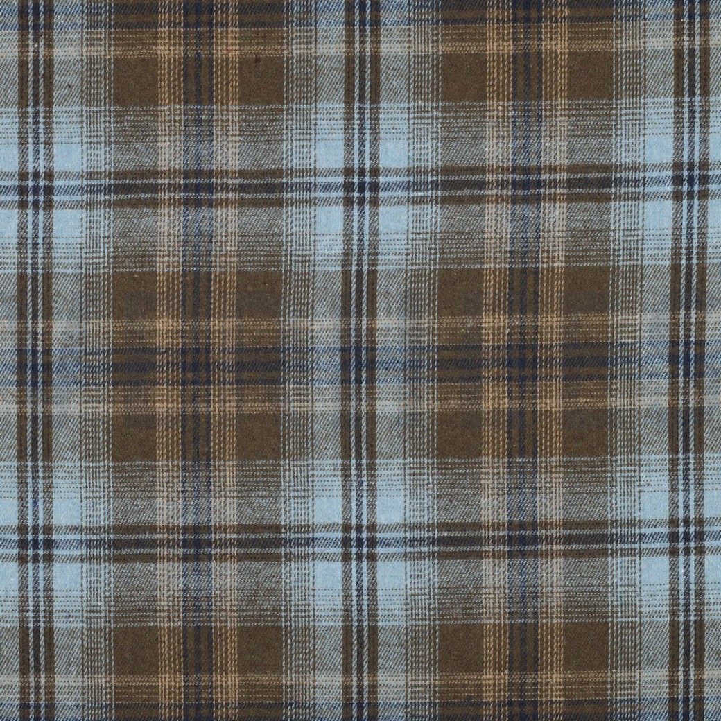 BRUSHED YARN DYED CHECKS BLUE
