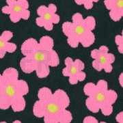 TEDDY FLOWERS ARMY GREEN/PINK (thumbnail)