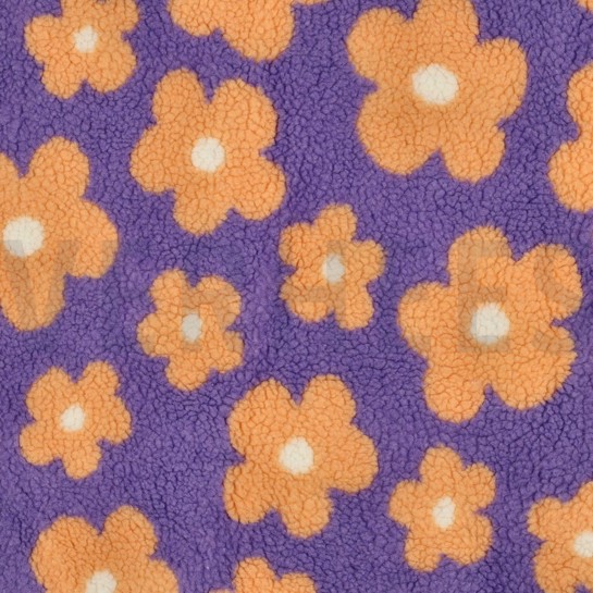 TEDDY JACQUARD FLOWERS LILAC/ APRICOT #7
