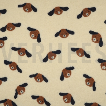 TEDDY JACQUARD HUNDEN BEIGE / BRAUN (hover)