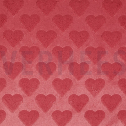 FAUX FUR HEARTS ROUGE (hover)