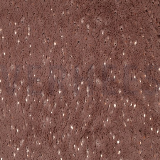 FAUX FUR WITH FOIL DARK ROSE #7