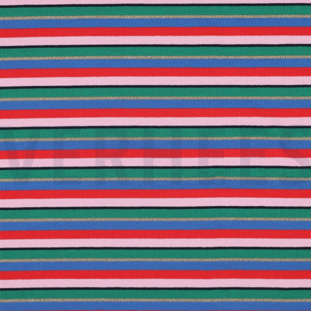 RIB JERSEY YARN DYED STRIPES MULTICOLOUR