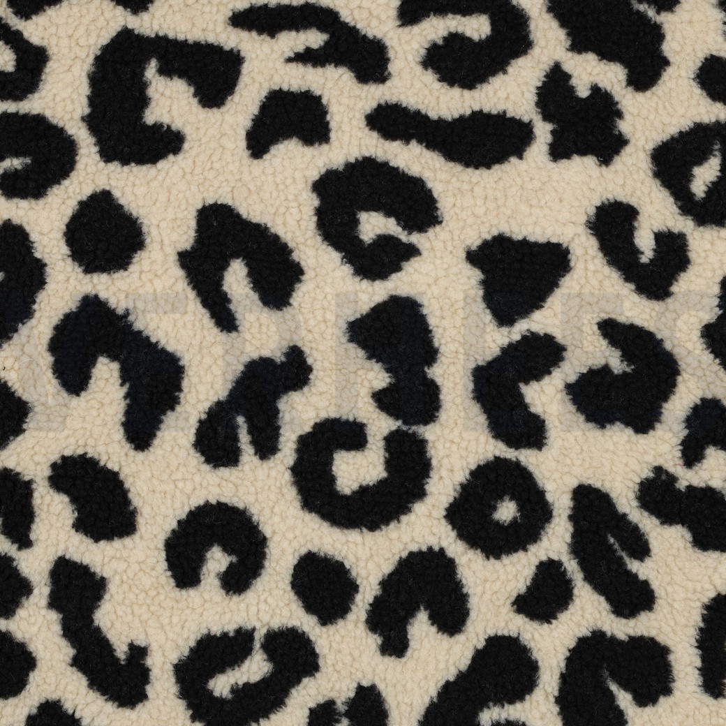 TEDDY ANIMAL SKIN BLACK