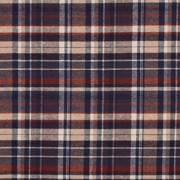 COTTON YARN DYED BRUSHED CHECKS NAVY (thumbnail)