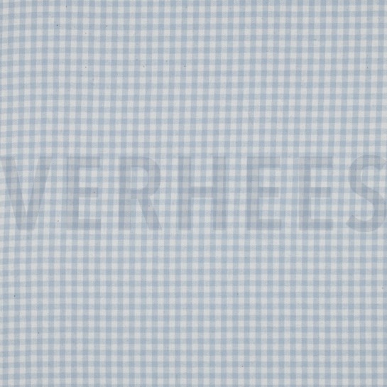 KATOEN GARENGEVERFD GEBORSTELDE RUITEN LICHTBLAUW #7