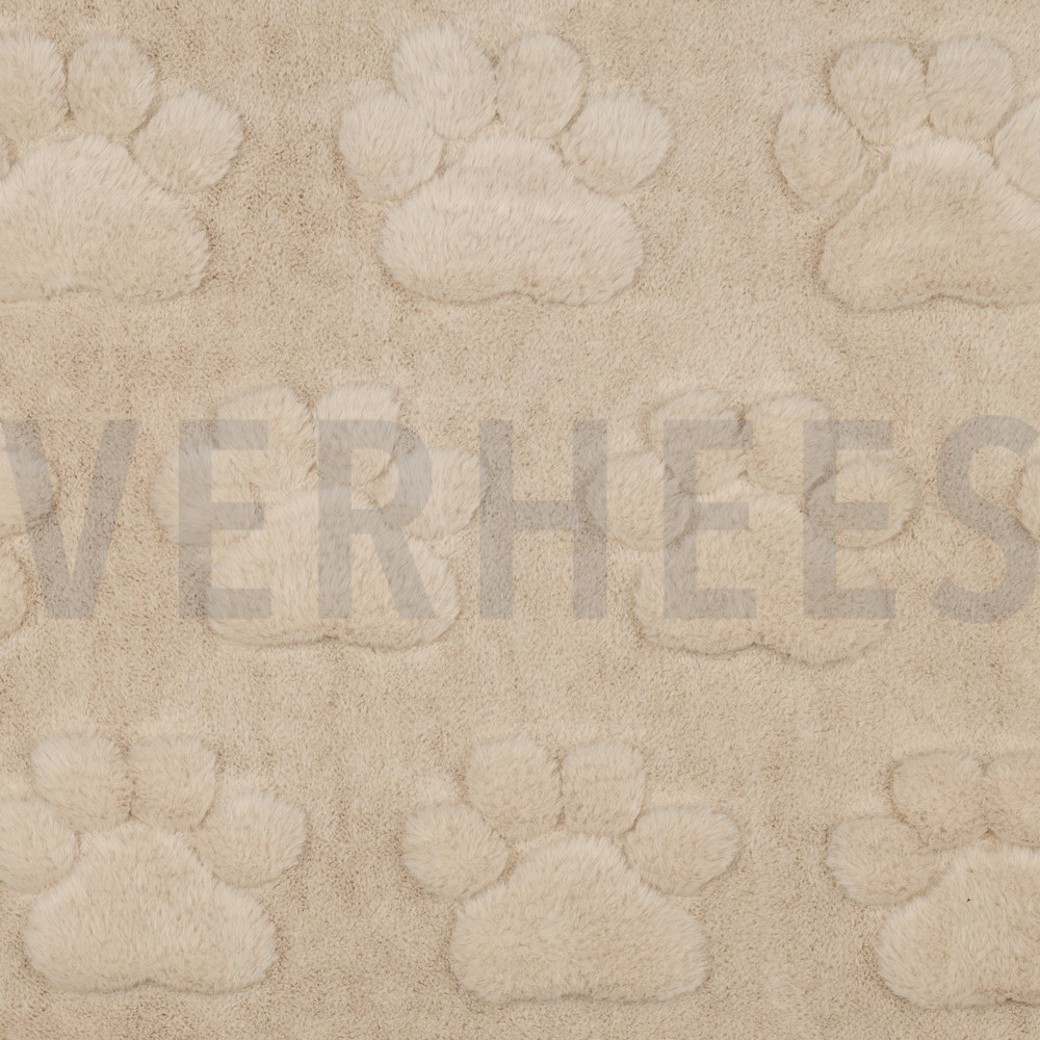 FLEECE DOG PAWS BEIGE