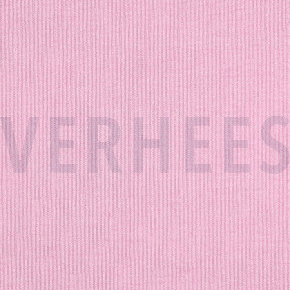 COTTON SEERSUCKER YARN DYED STRIPES PINK