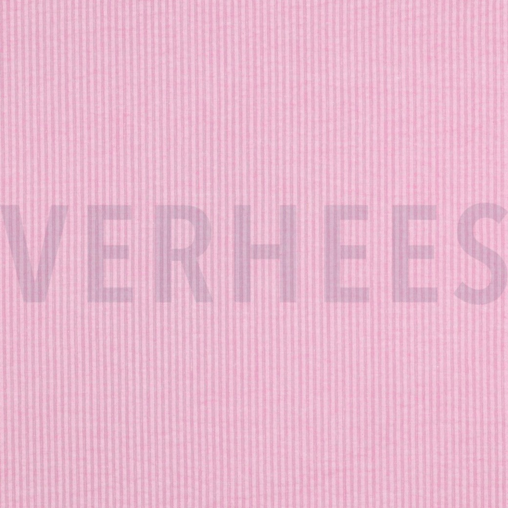 COTTON SEERSUCKER YARN DYED STRIPES PINK