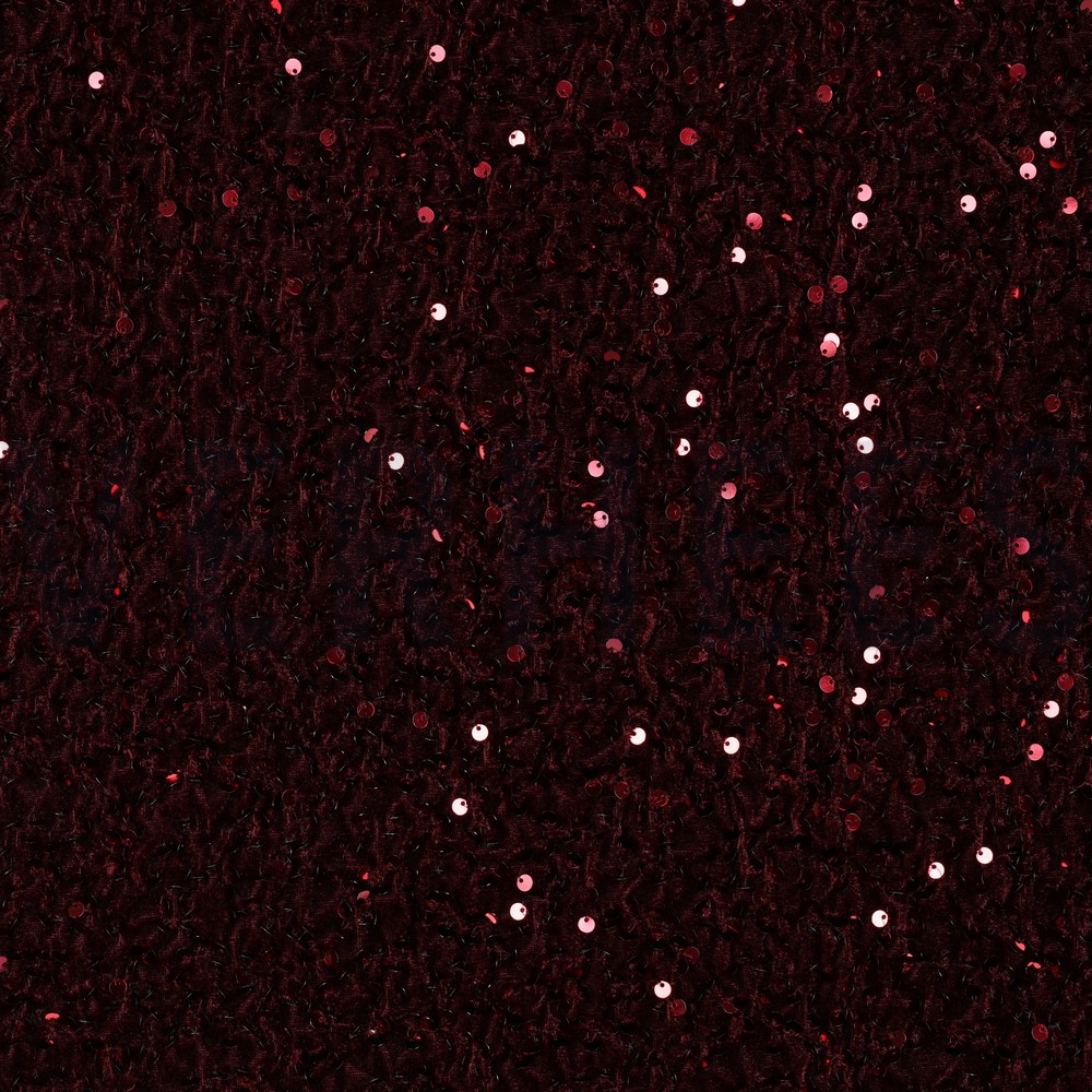 SEQUINS VELVET BORDEAUX