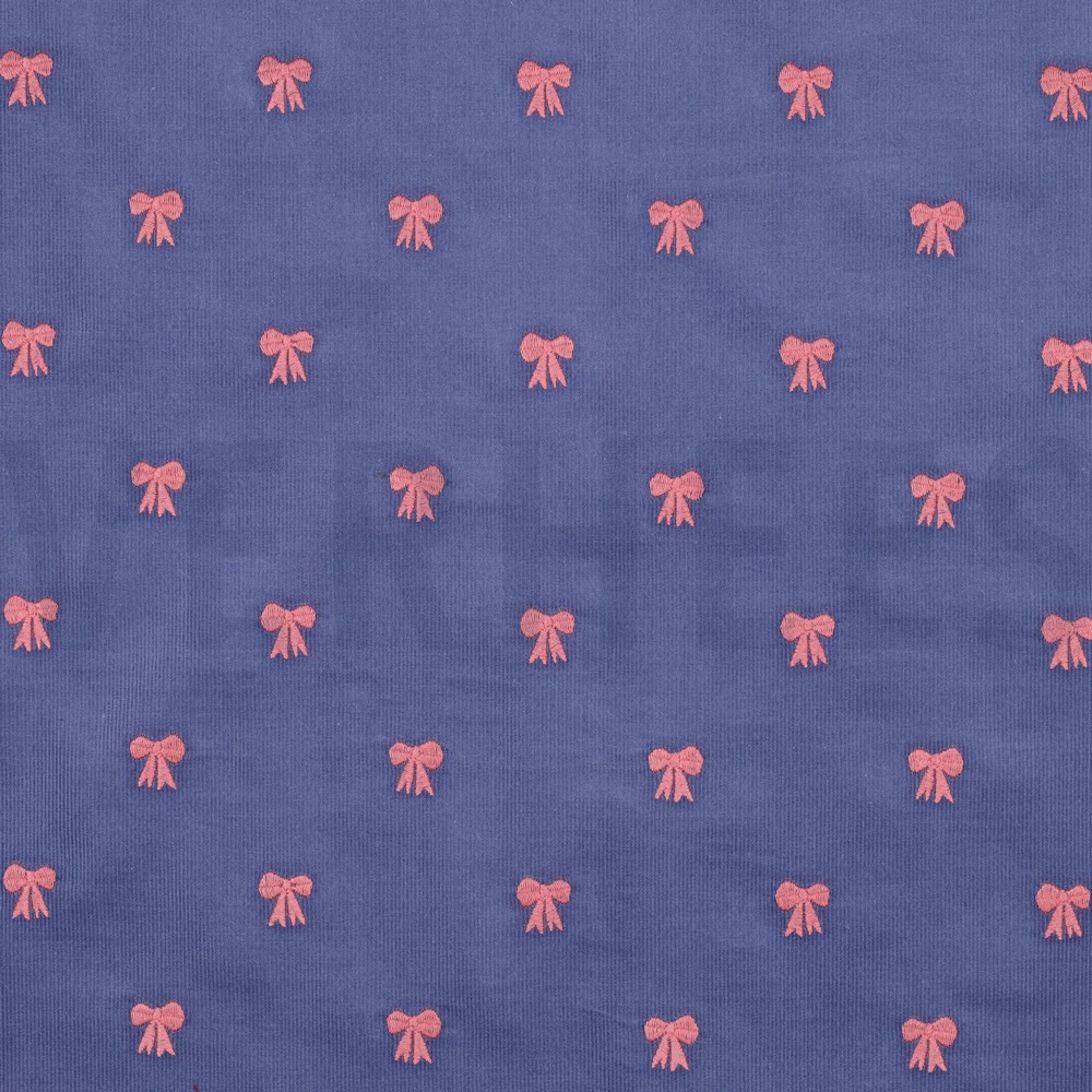 BABYCORD EMBROIDERY BOWS JEANS (hover)