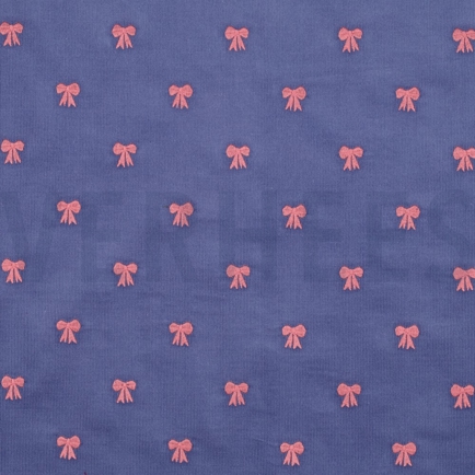 BABYCORD EMBROIDERY BOWS JEANS (hover)