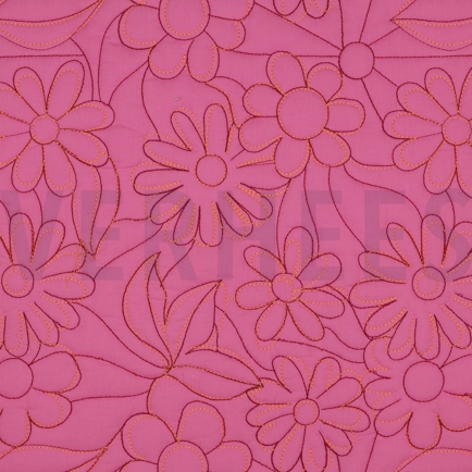 COTTON STEPPED FLOWERS PINK (hover)