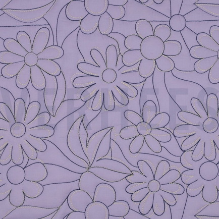 COTTON STEPPED FLOWERS LAVENDER (hover)