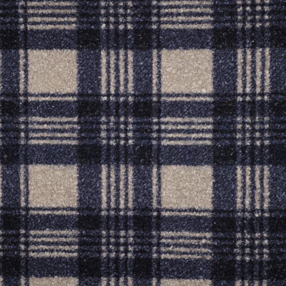 BOUCLE CHECK NAVY (hover)