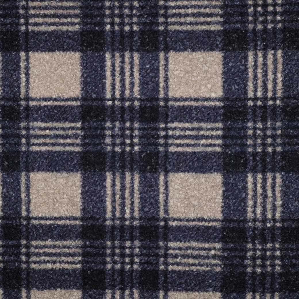 BOUCLE CHECK NAVY