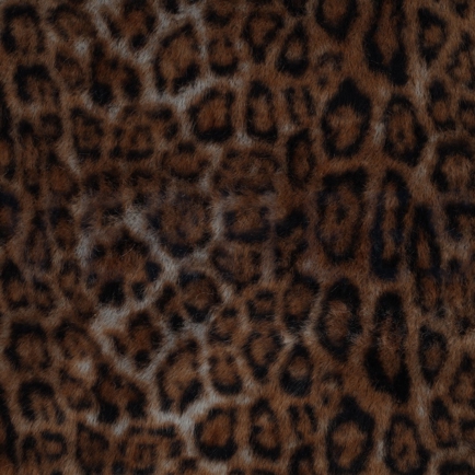 FAUX FUR ANIMAL SKIN BROWN (hover)