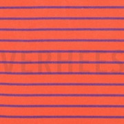 COTTON TOWELLING YARN DYED STRIPES ORANGE / PURPLE (thumbnail)