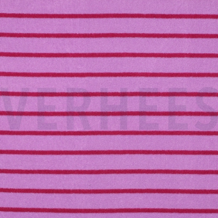 COTTON TOWELLING YARN DYED STRIPES PINK/ FUCHSIA (hover)