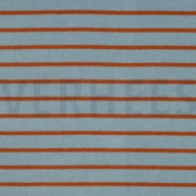 COTTON TOWELLING YARN DYED STRIPES BLUE / BROWN (thumbnail)