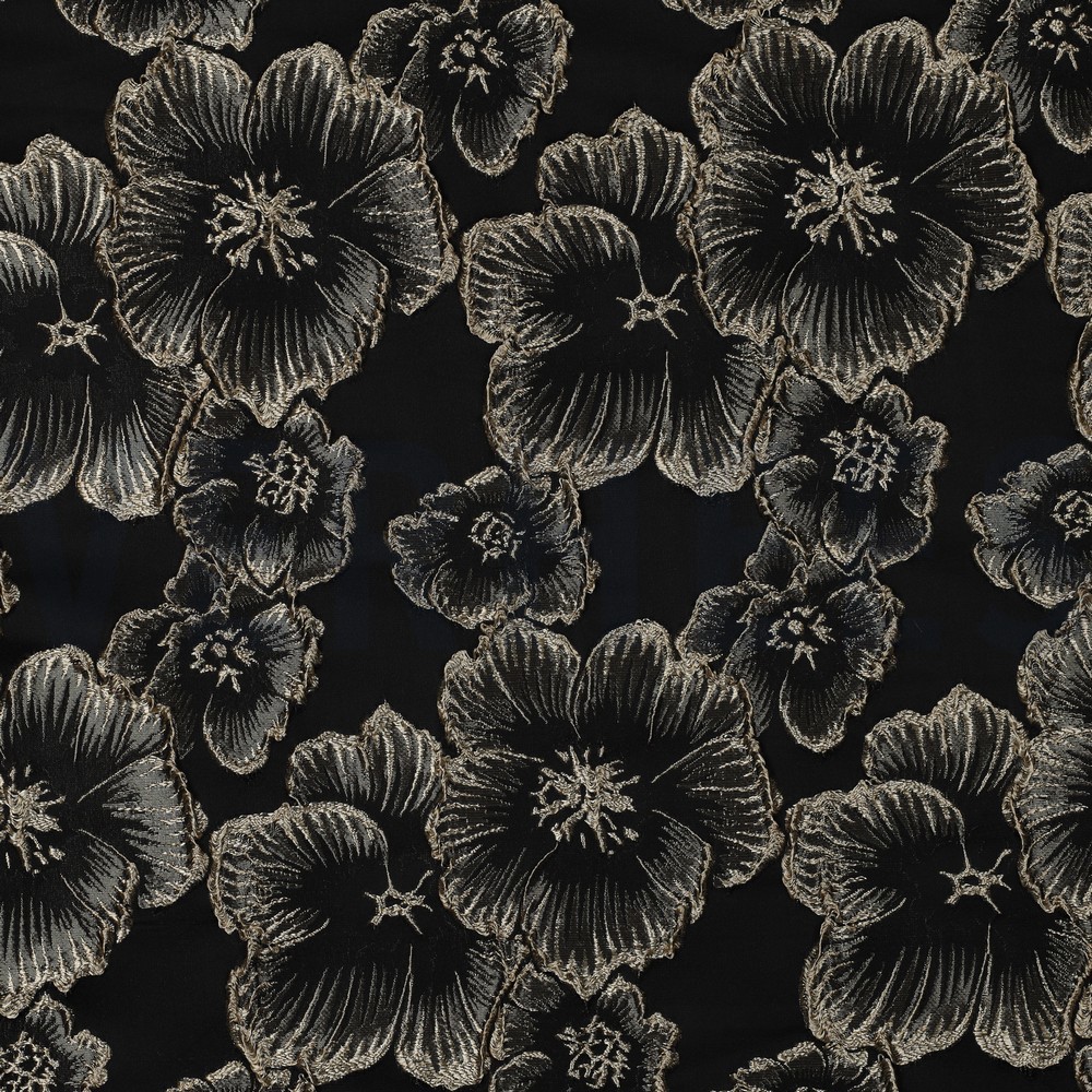 JACQUARD FLOWERS BLACK