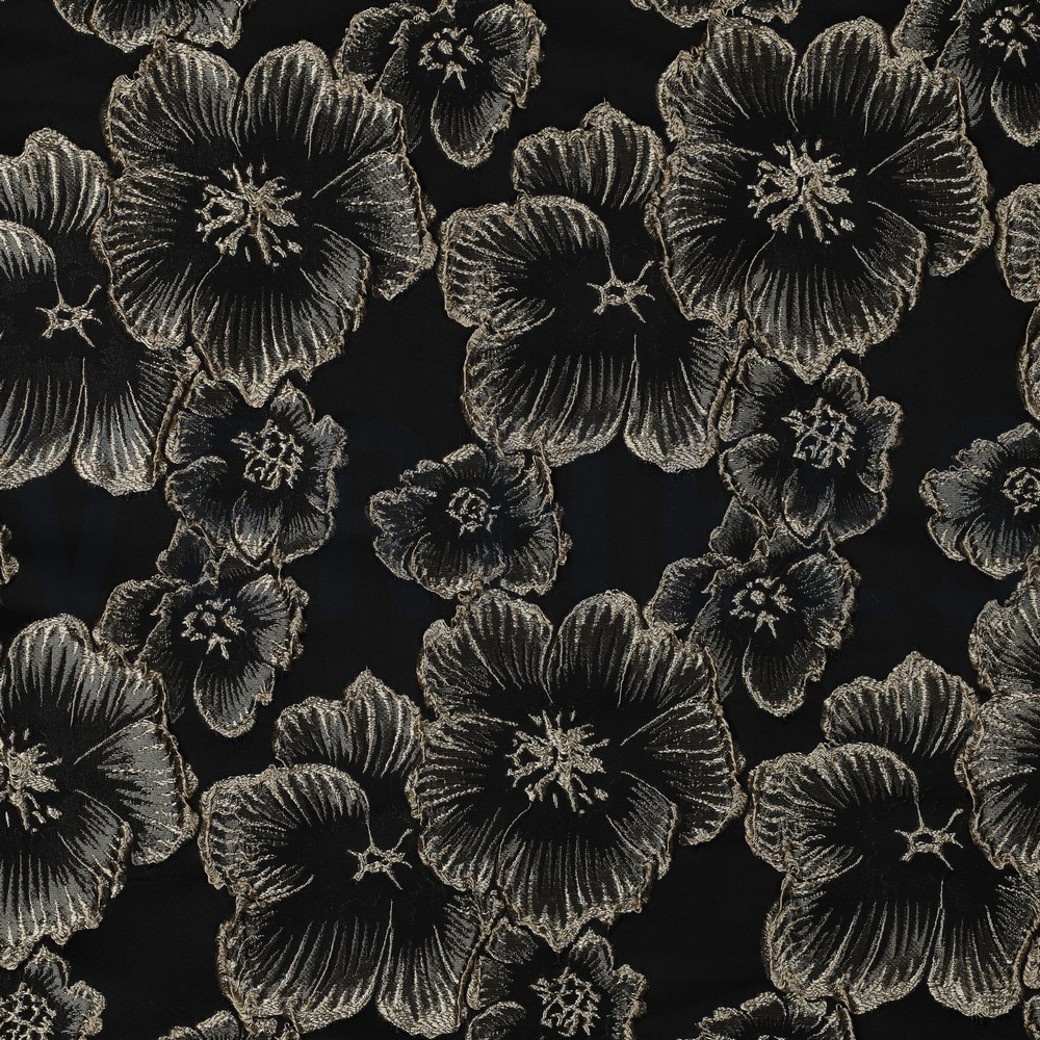 JACQUARD FLOWERS BLACK