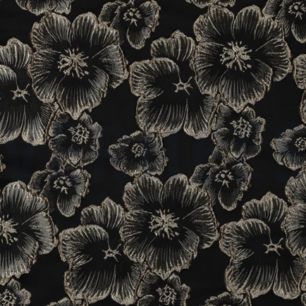 JACQUARD FLOWERS BLACK (hover)